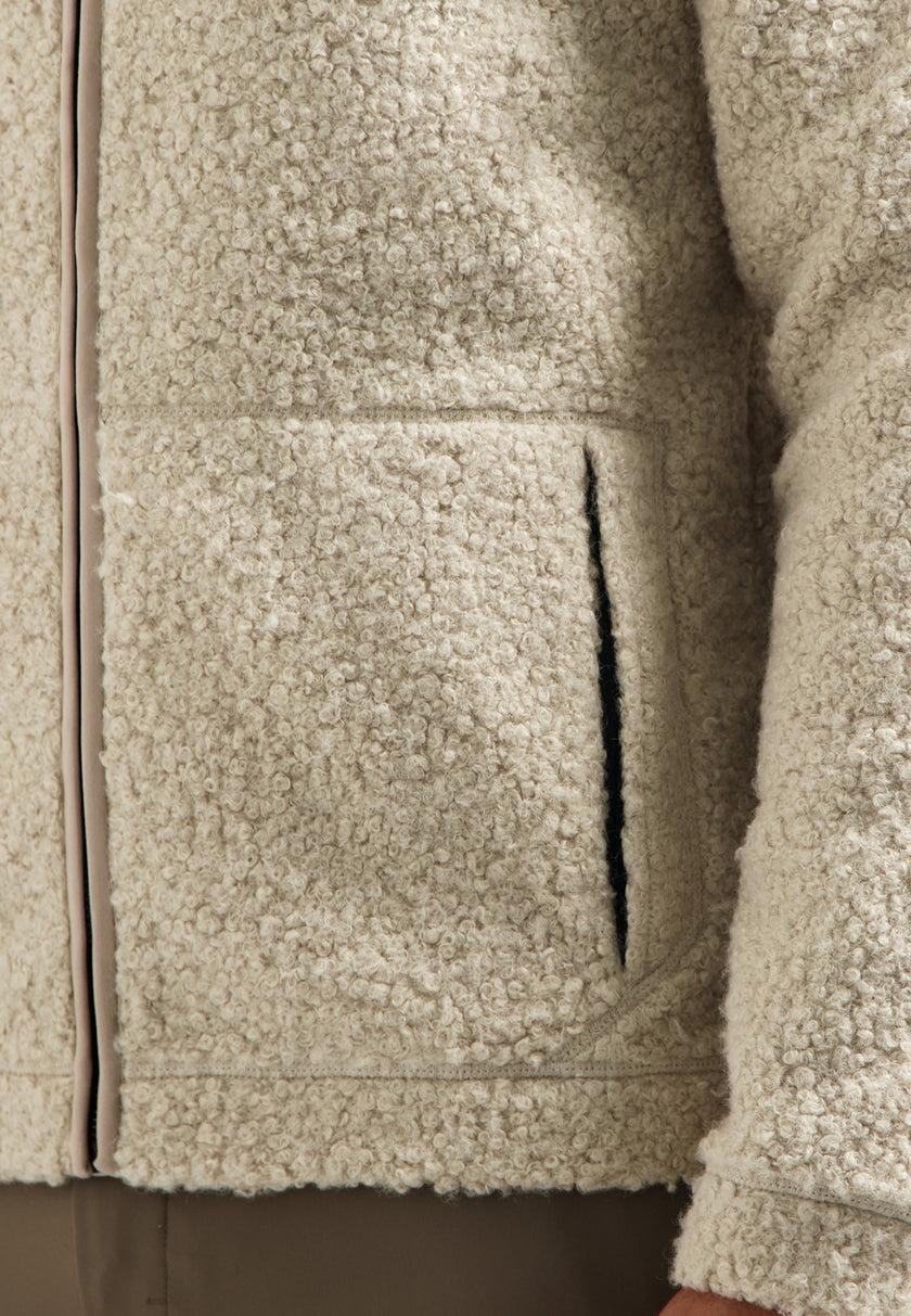 Sweatjacke - Teddyplüsch