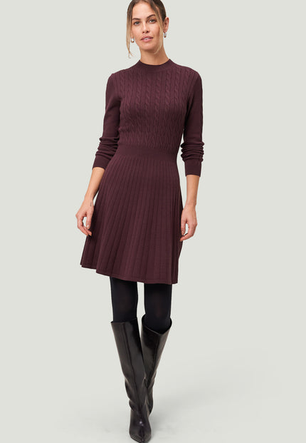 Strickkleid - Zopfmuster