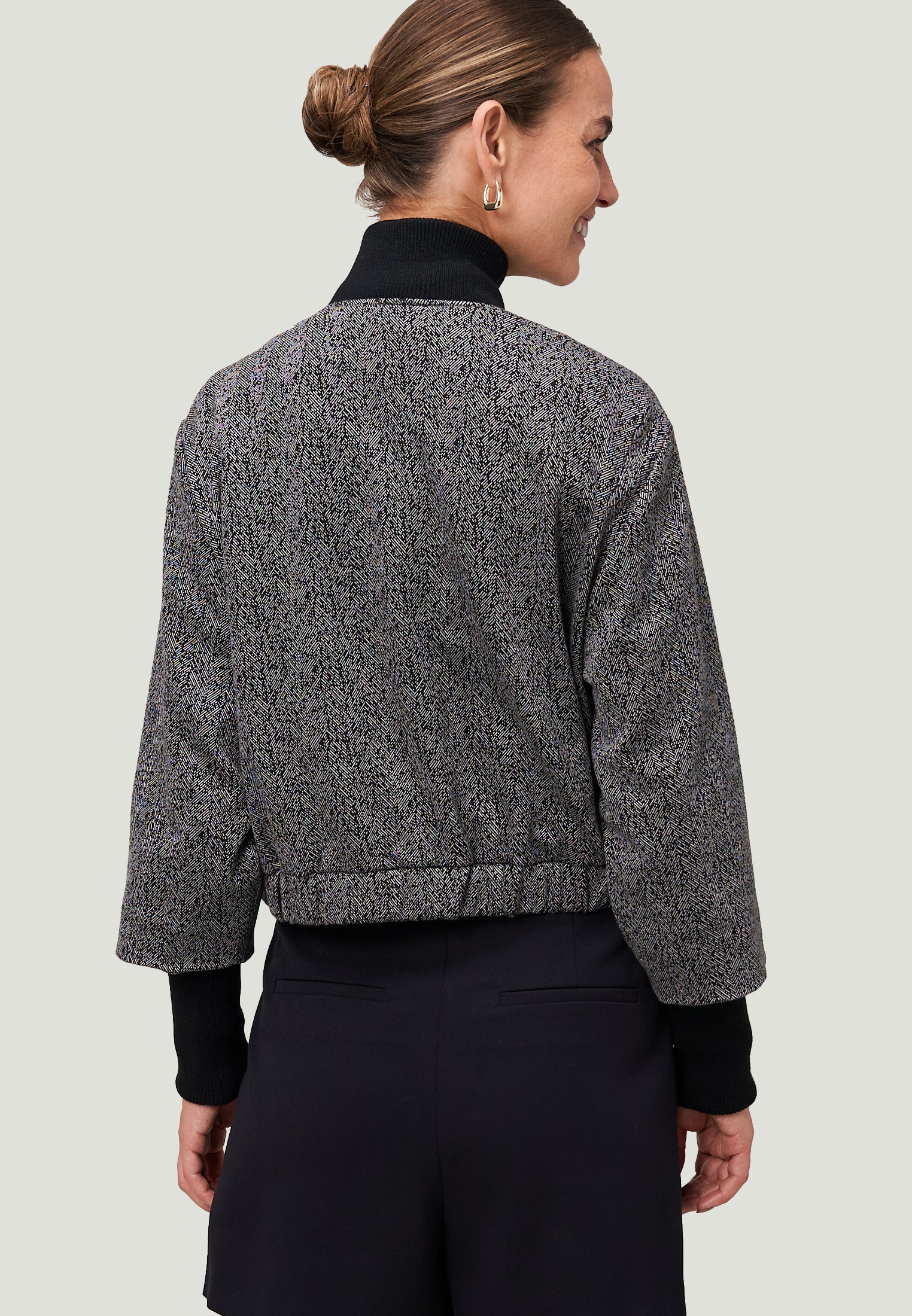 Jacke - Fischgrätenmuster