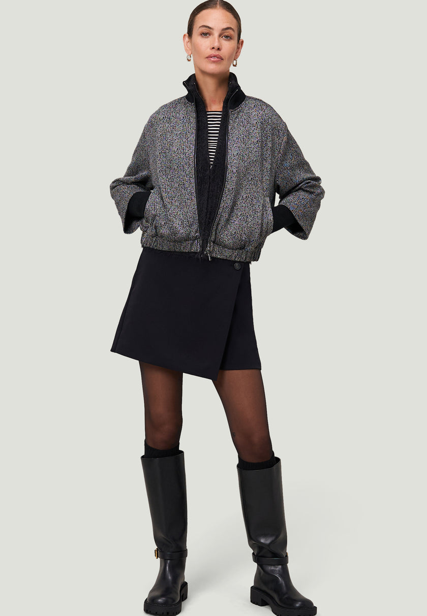 Jacke - Fischgrätenmuster