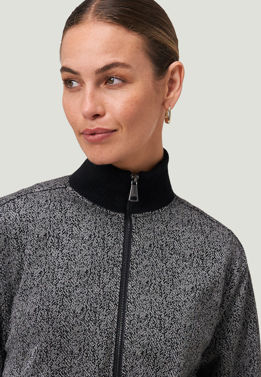 Jacke - Fischgrätenmuster