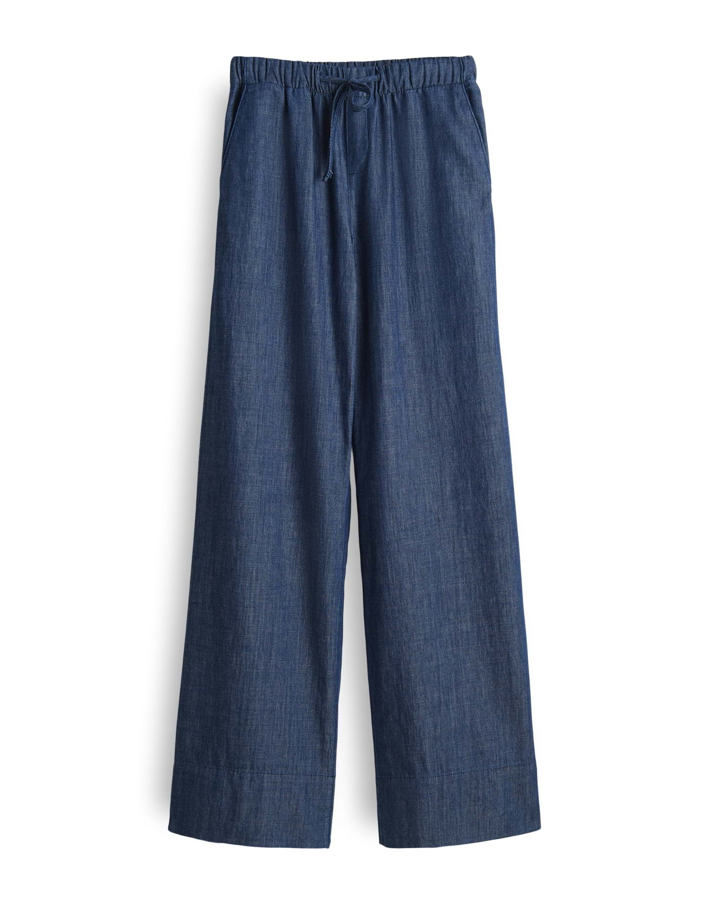 Hose - wide Leg - Melane denim
