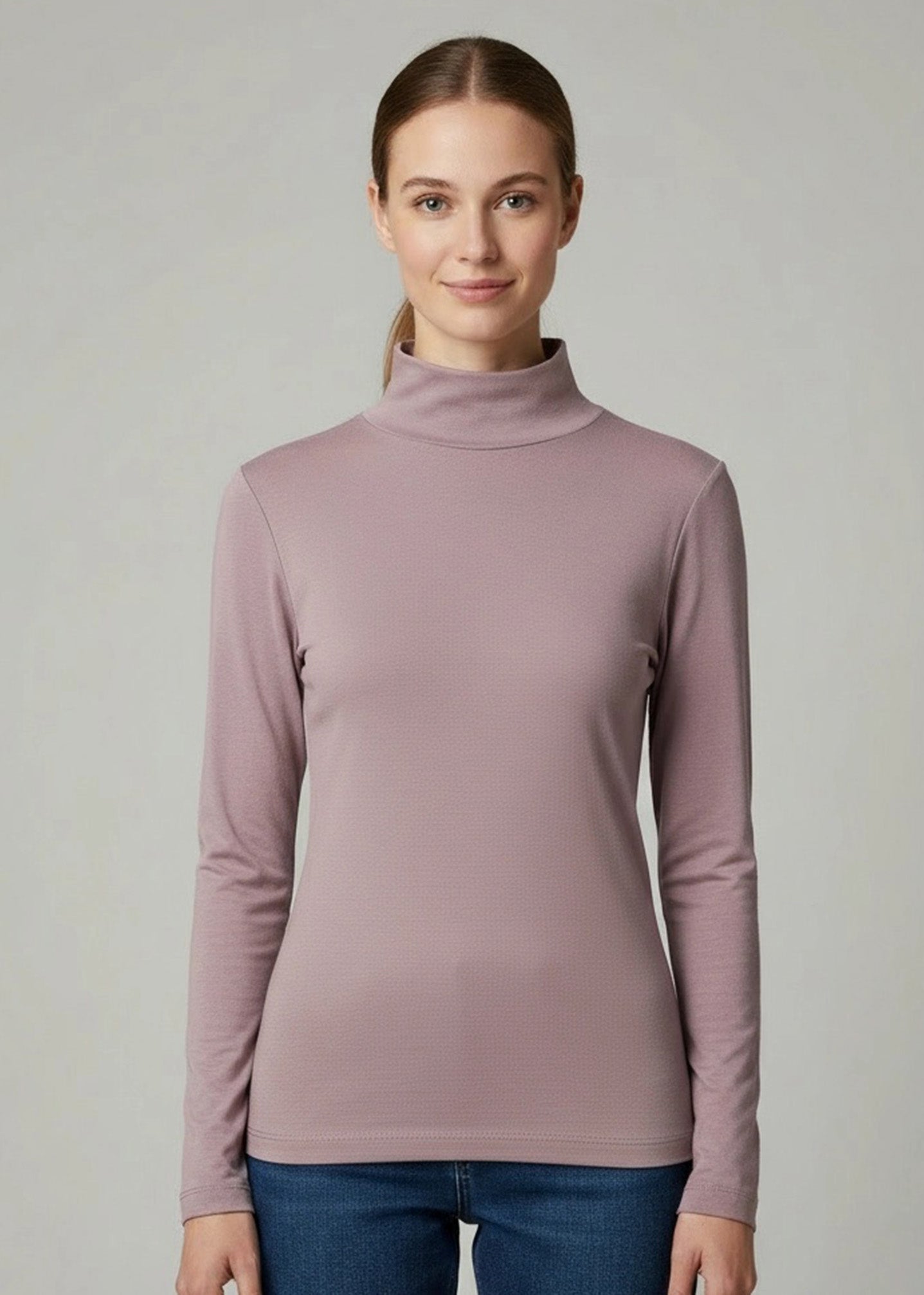 ONLINE EXCLUSIV - T-Shirt - Regular Fit - Stehkragen