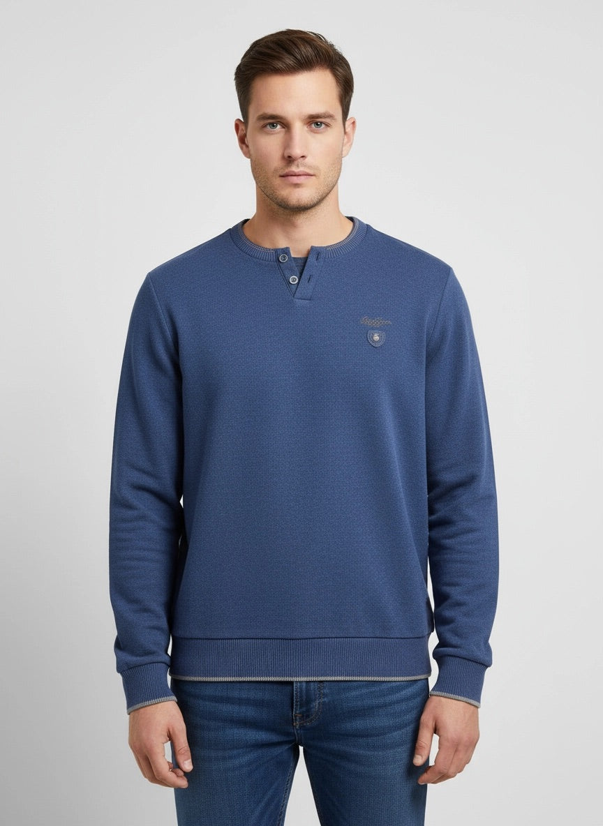 Sweatshirt - Serafino-Ausschnitt