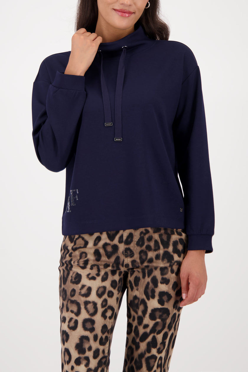 Sweatshirt - Stehkragen