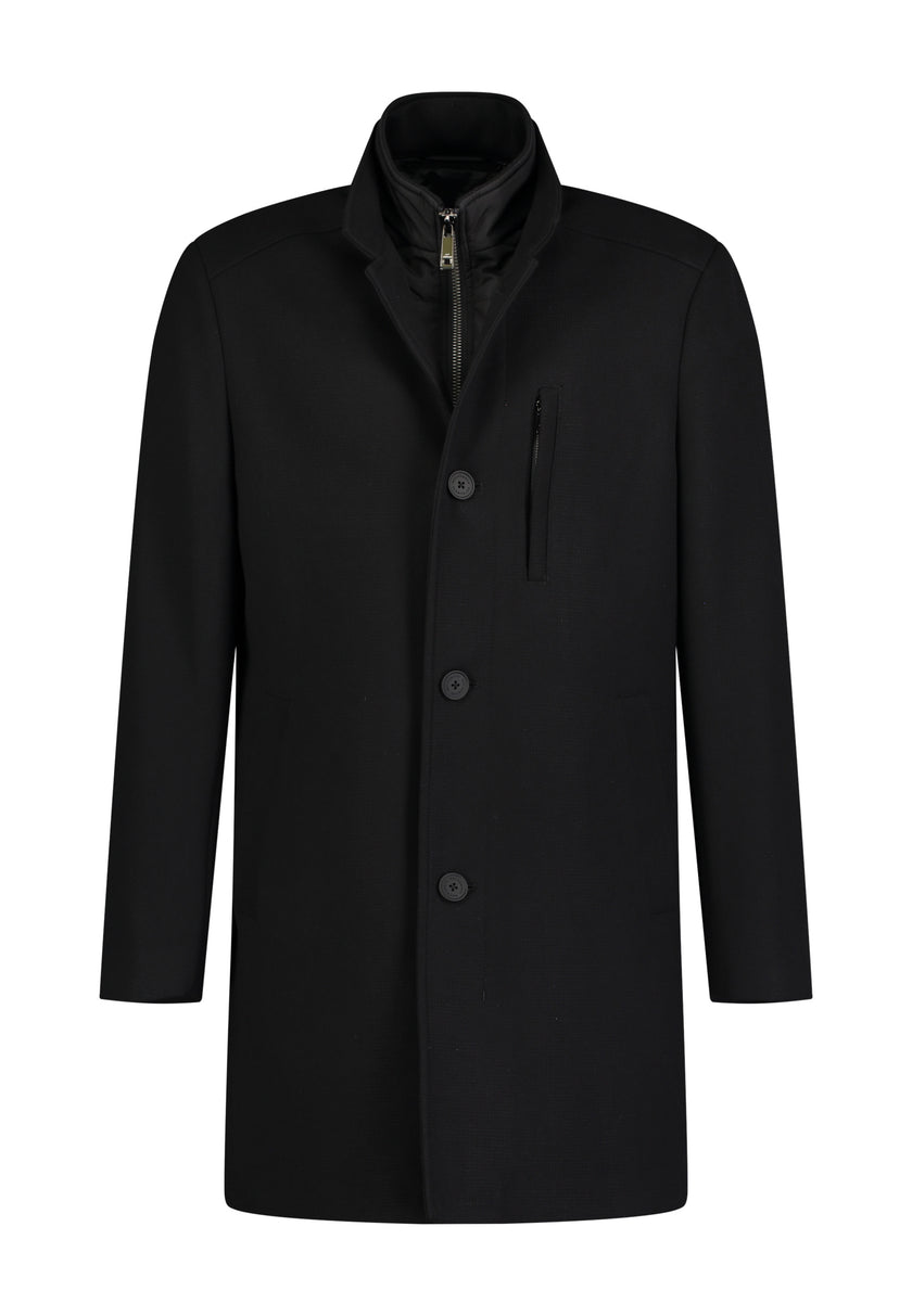 Kurzmantel - Krageneinsatz