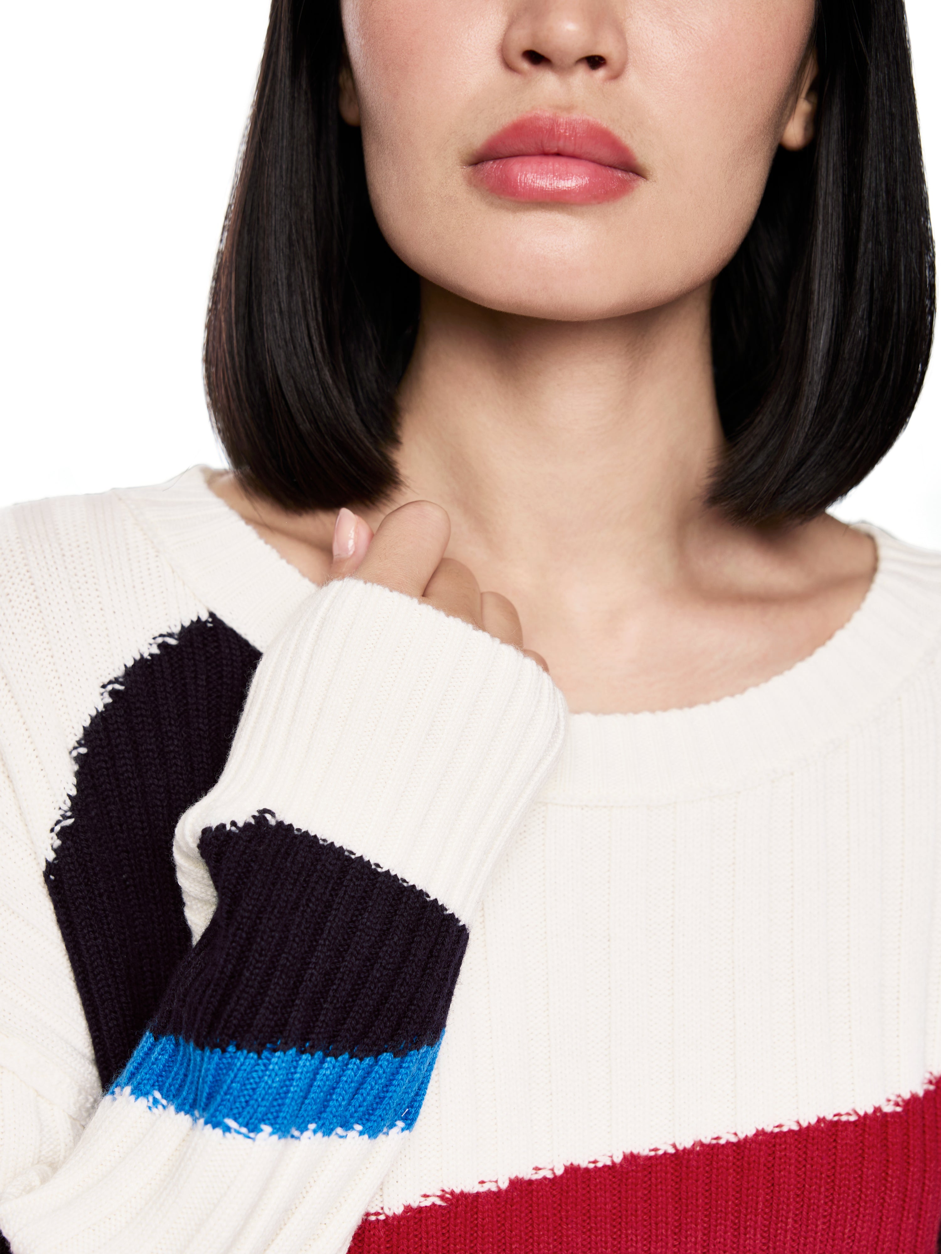 Strickpullover - Colour-Blocking-Look