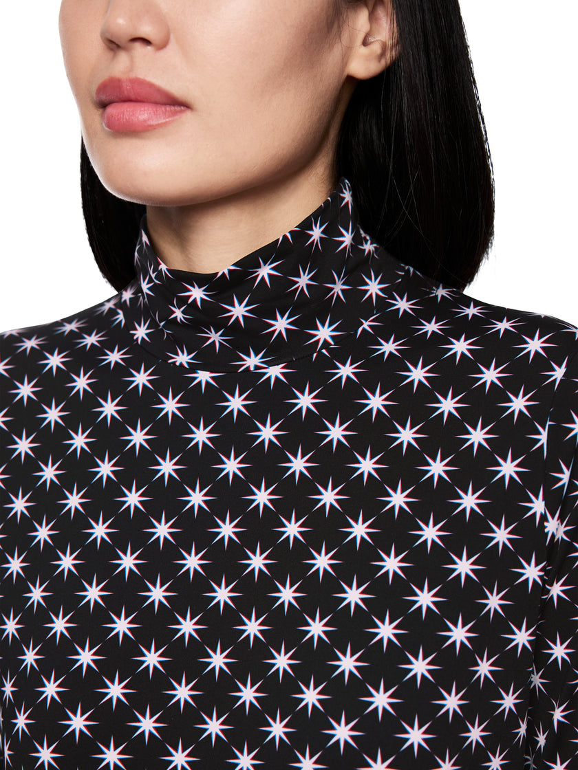 Langarmshirt - Snowstar-Print