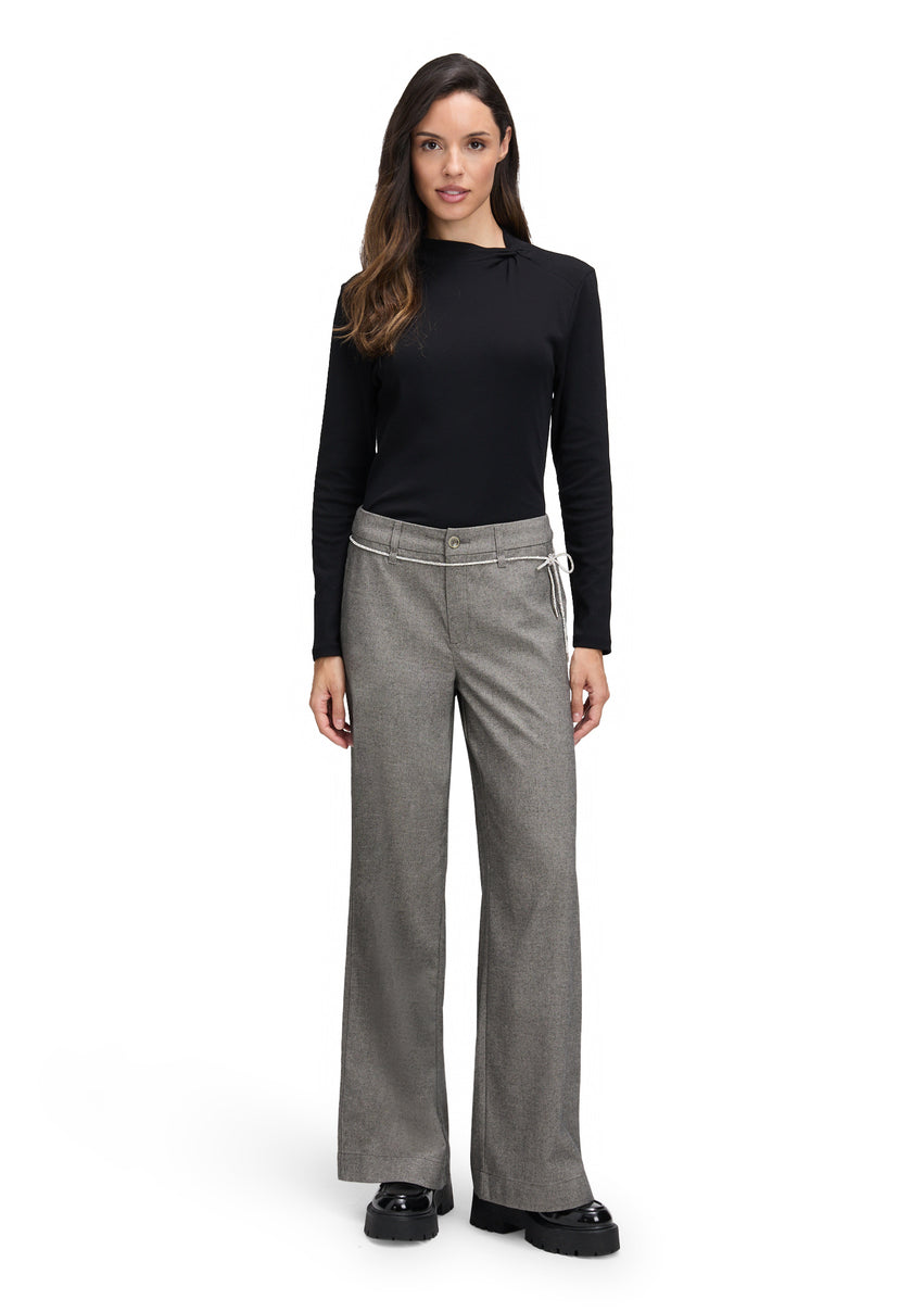 Langarmshirt - Stehkragen