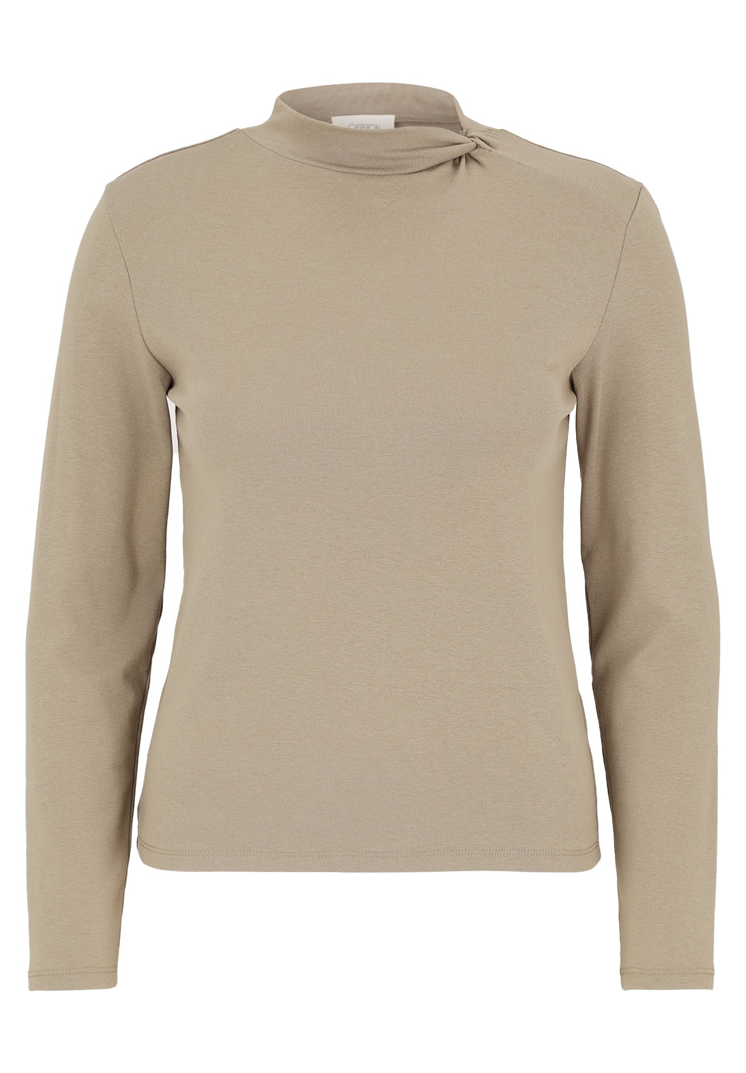 Langarmshirt - Stehkragen