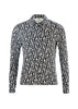 Bluse - Allover-Logoprint