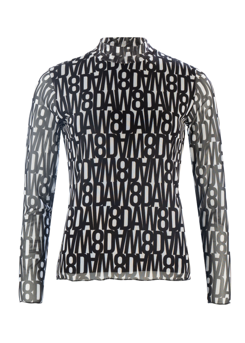 Langarmshirt - Mesh