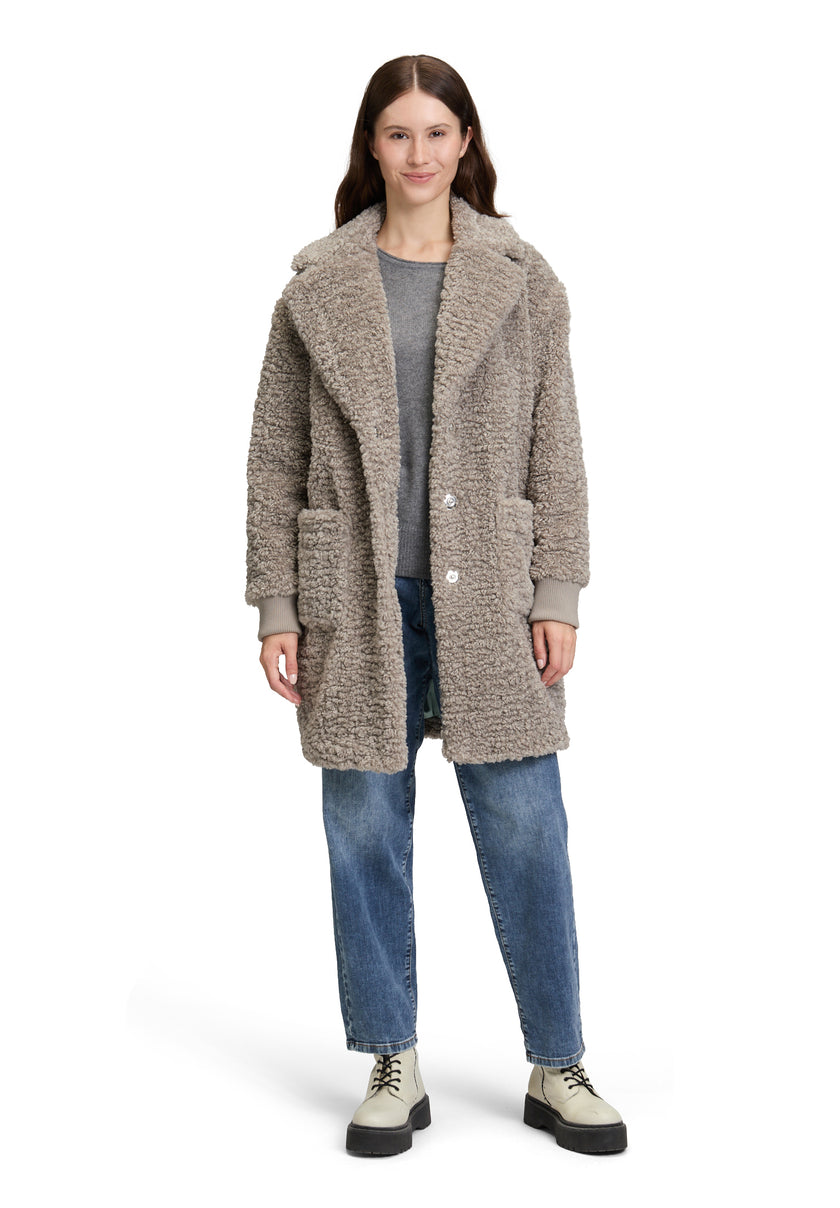 Wollmantel - Fake Fur