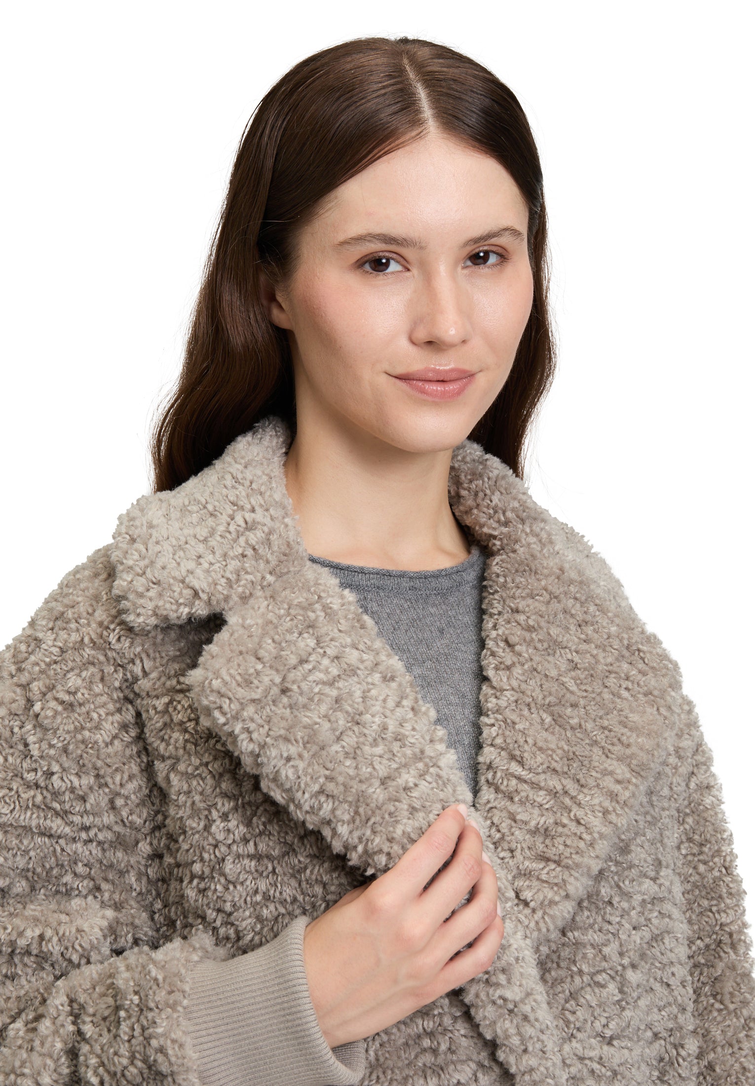 Wollmantel - Fake Fur