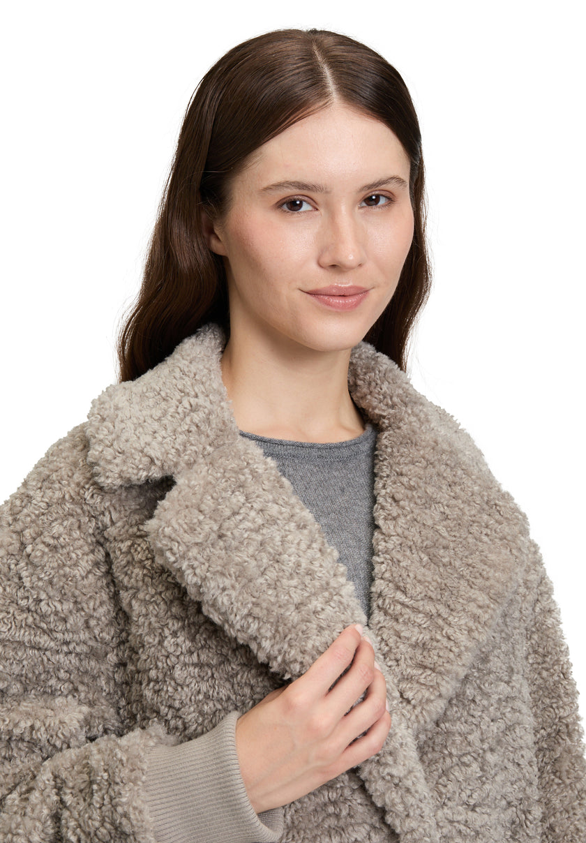 Wollmantel - Fake Fur