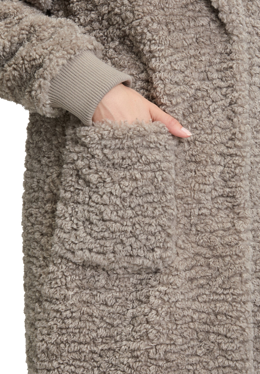 Wollmantel - Fake Fur