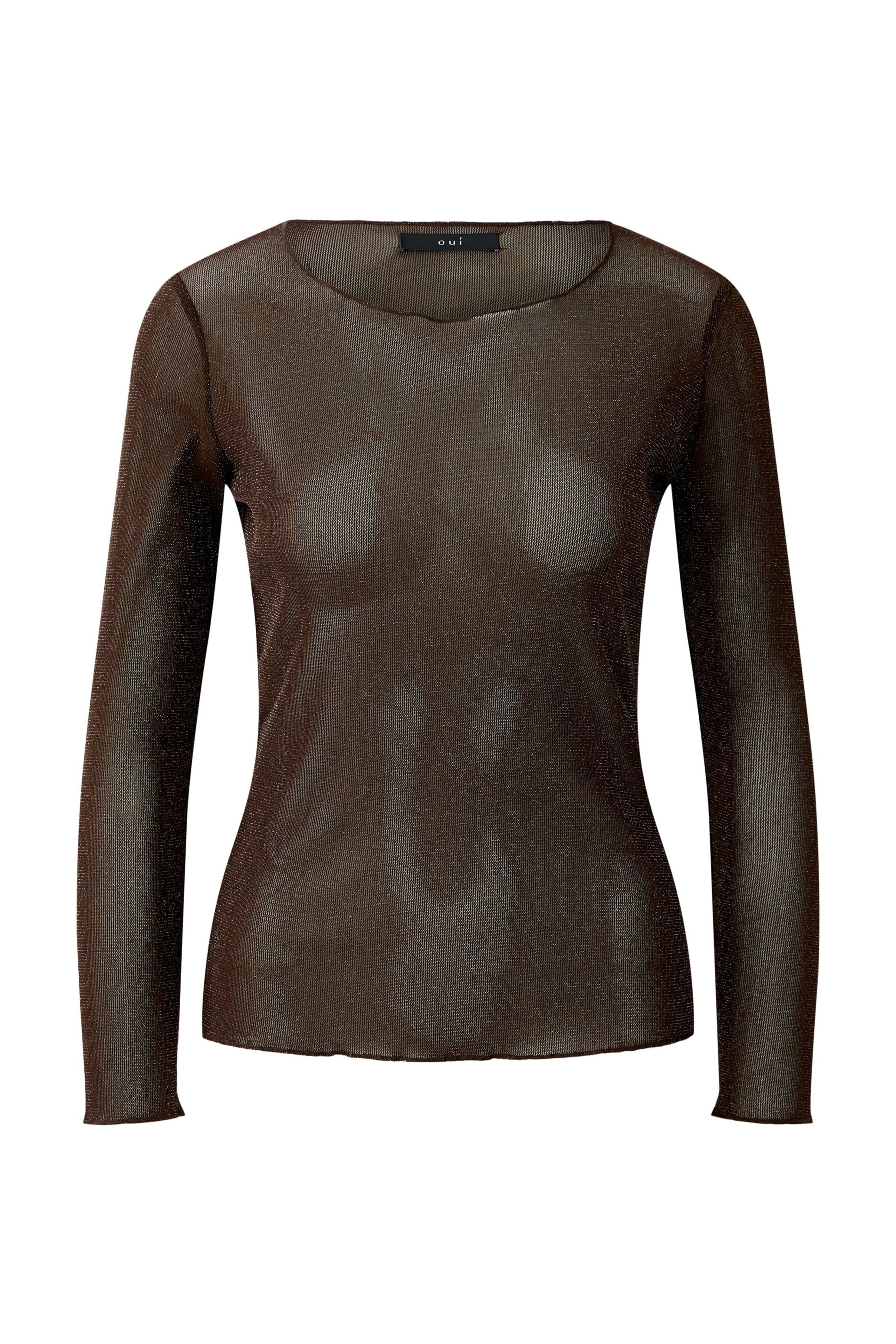 Langarmshirt - Mesh