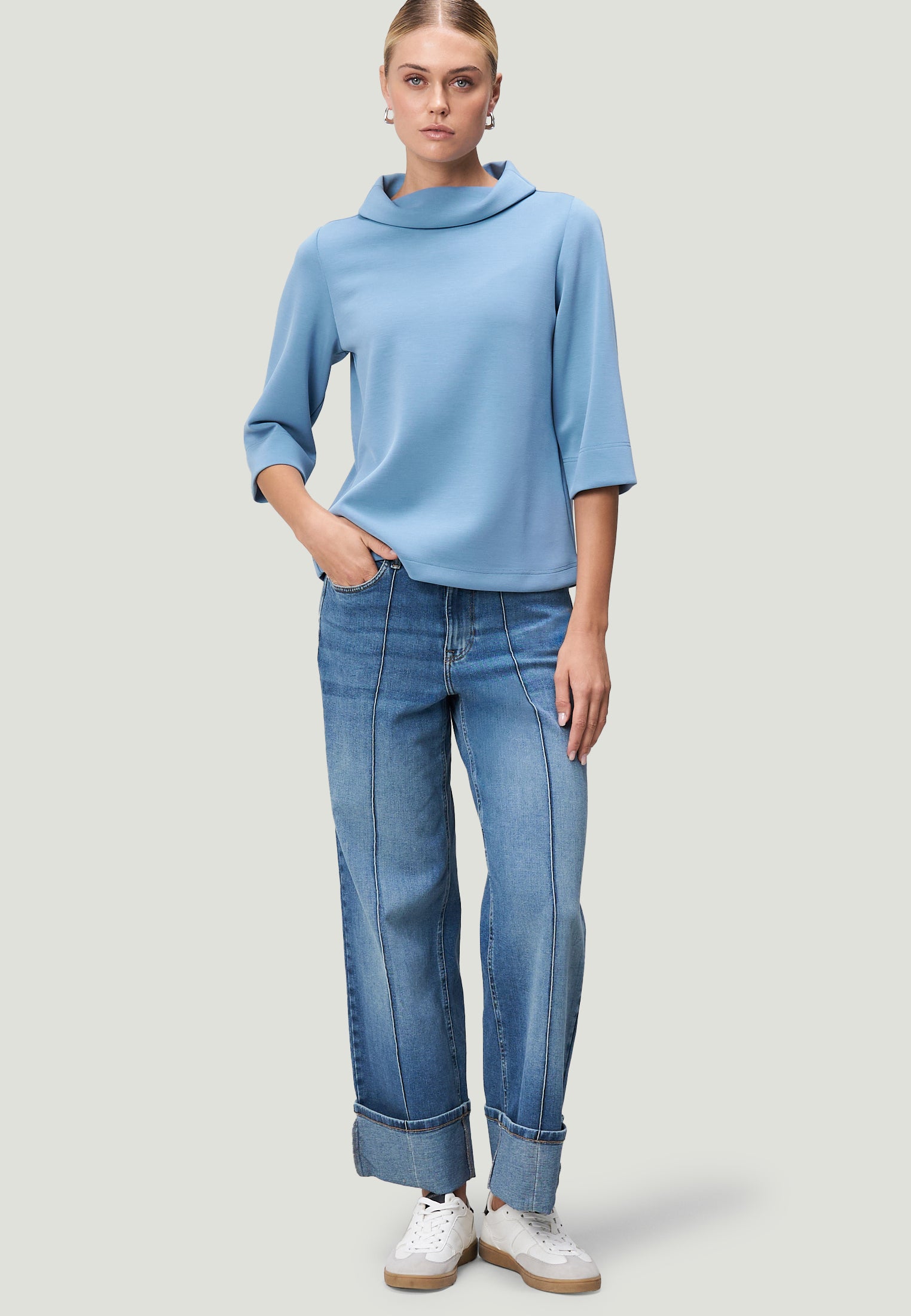 Sweatshirt - Rollkragen