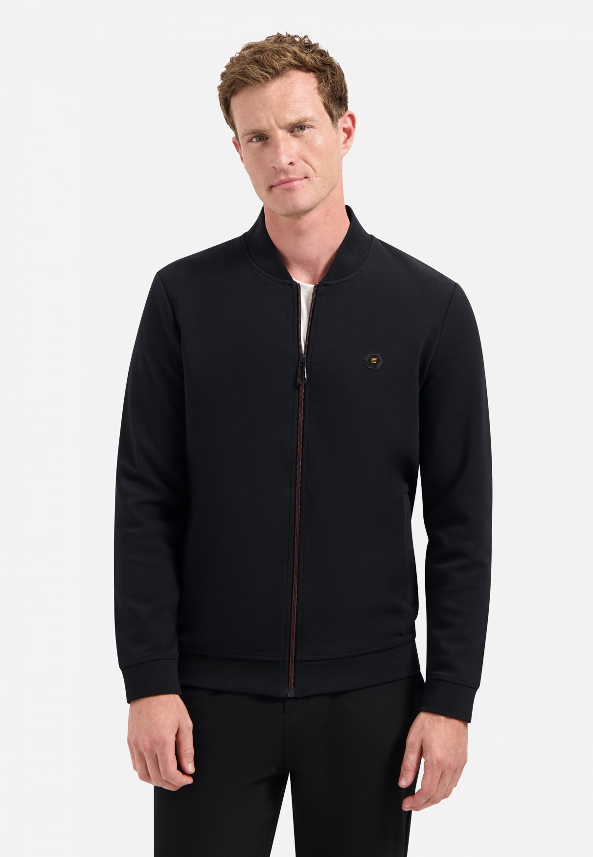 Sweatjacke - Stehkragen