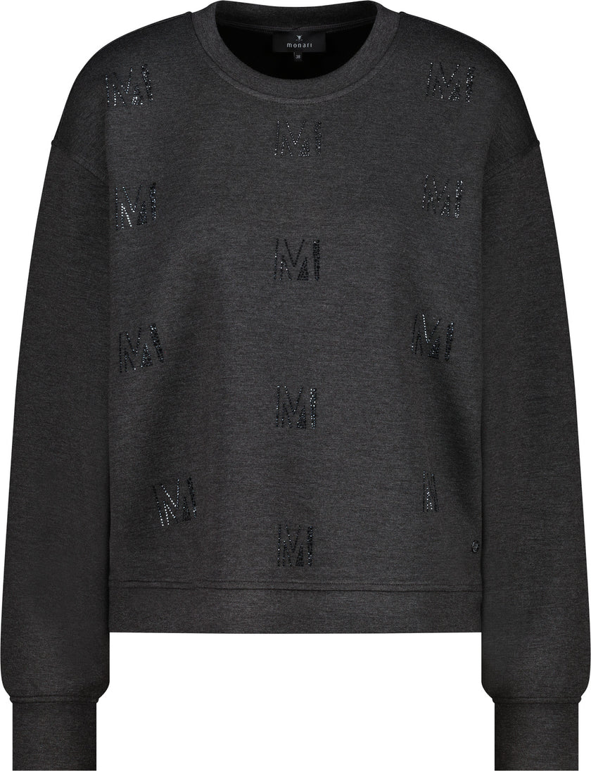 Sweatshirt - Melange-Optik