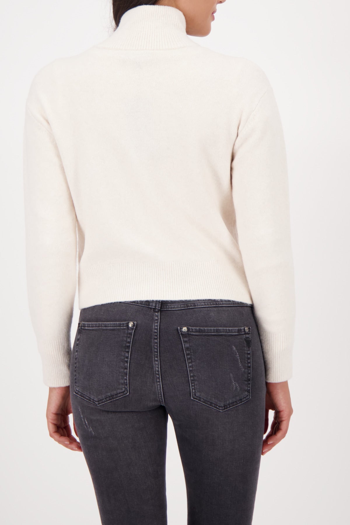 Strickjacke - Stehkragen