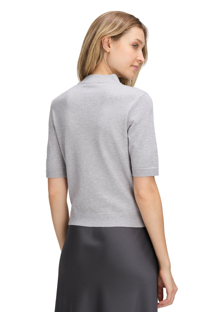 Feinstrickpullover - Stehkragen