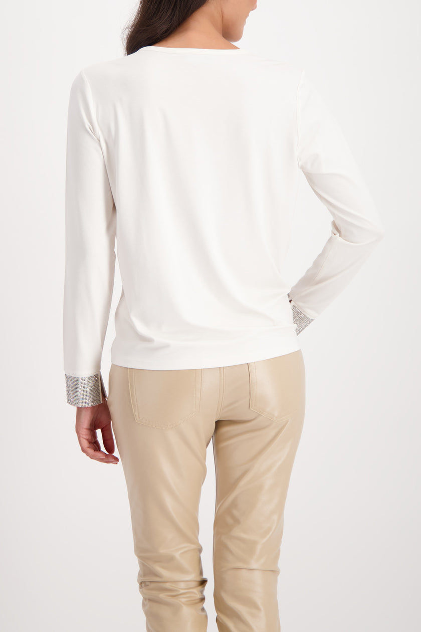 Bluse - Strassbesatz