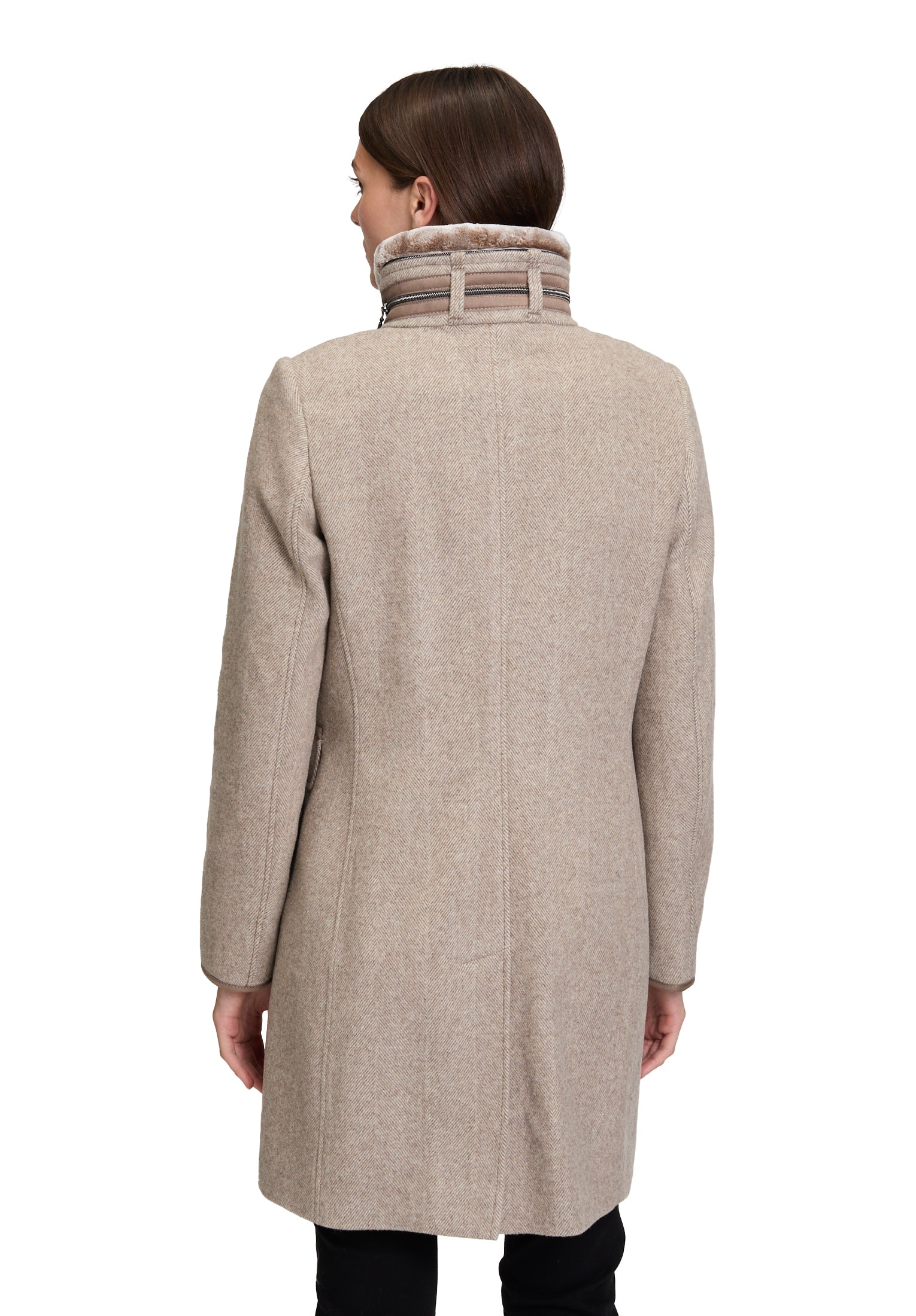 Wollmantel - Stehkragen