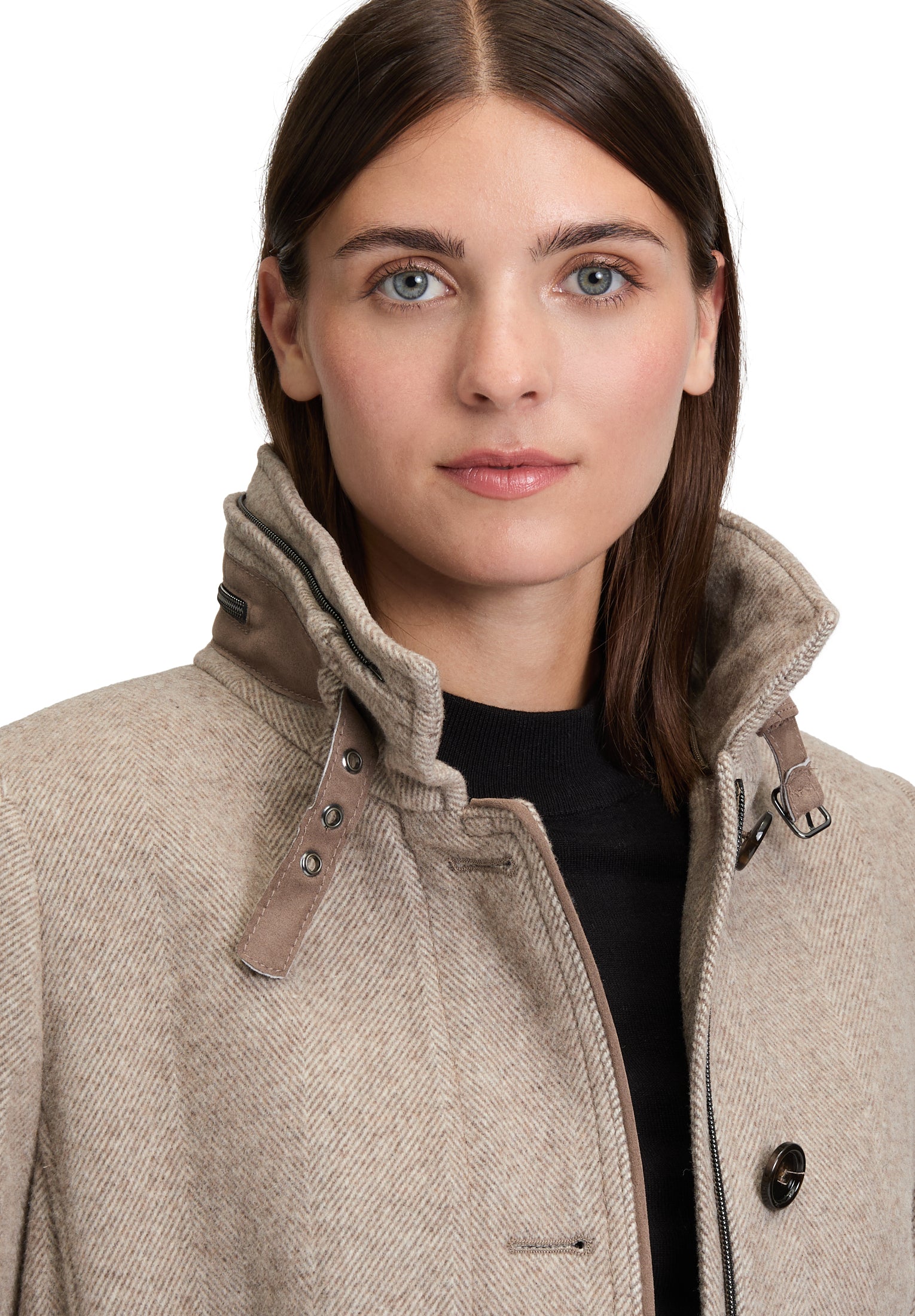 Wollmantel - Stehkragen