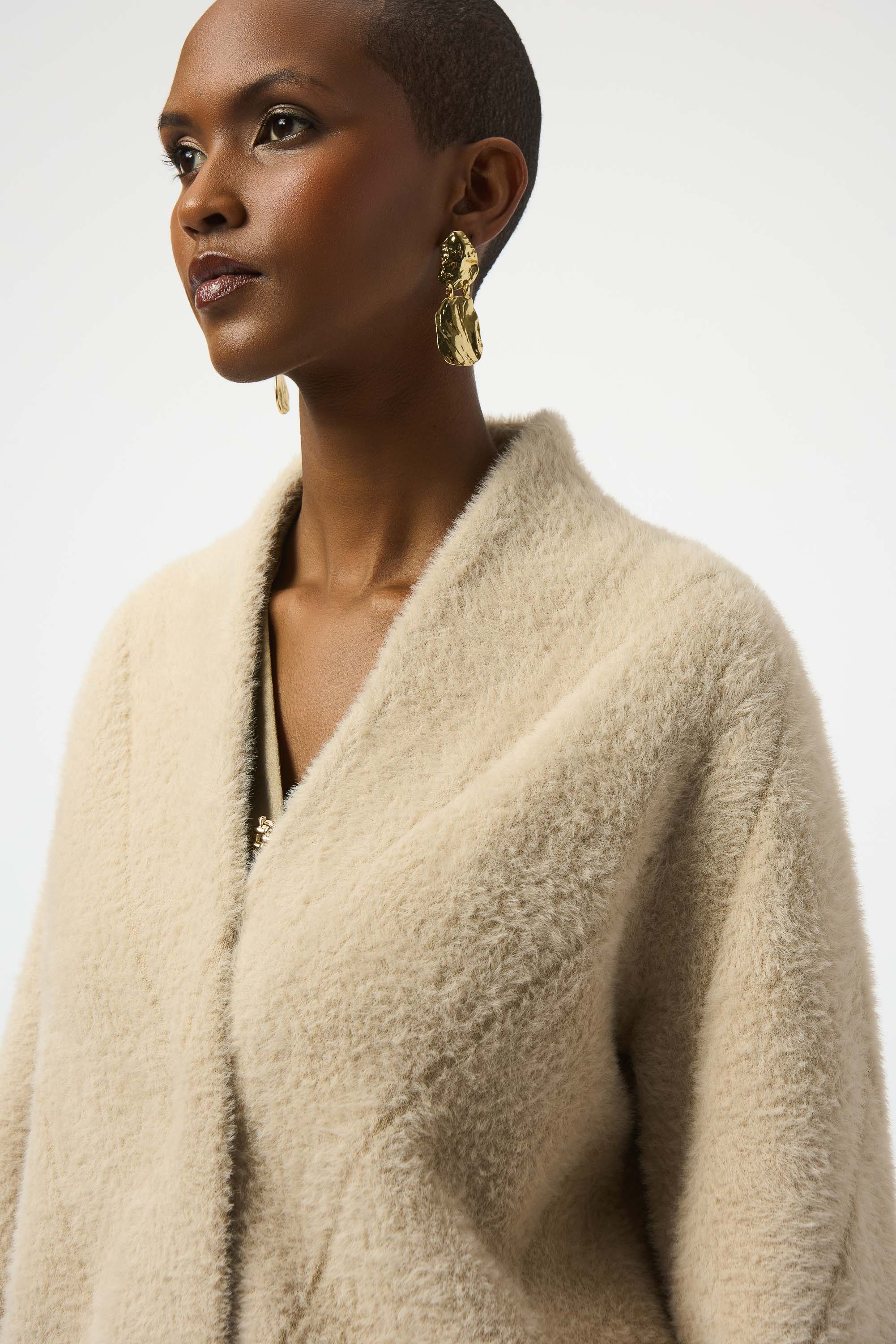 Mantel - Federgarnstrick