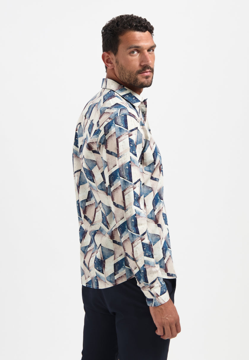 Langarmhemd - Stretch