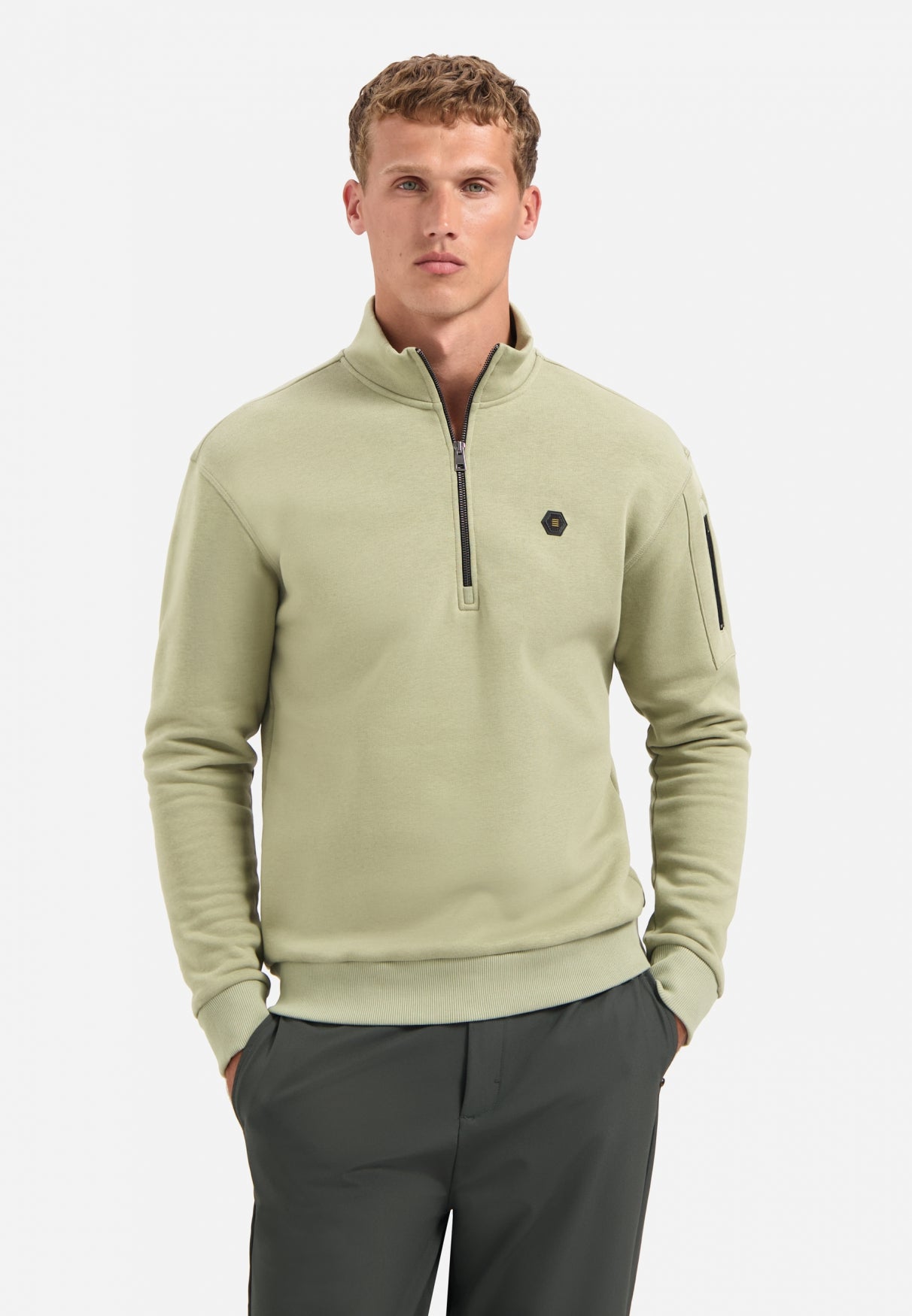 Sweatshirt - Stehkragen