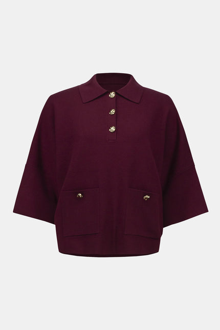 Strickpullover - Polokragen