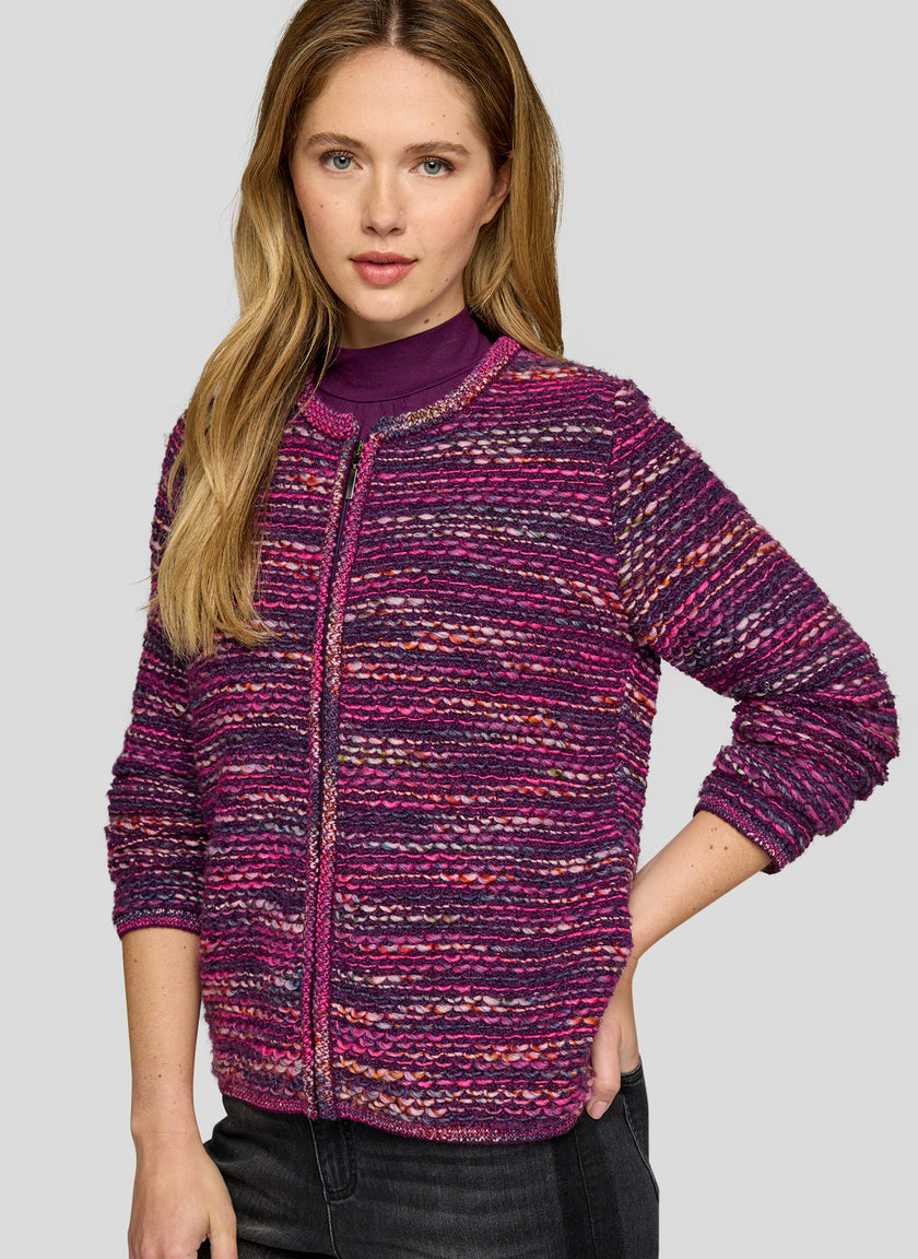 Strickjacke - Purple Clouds