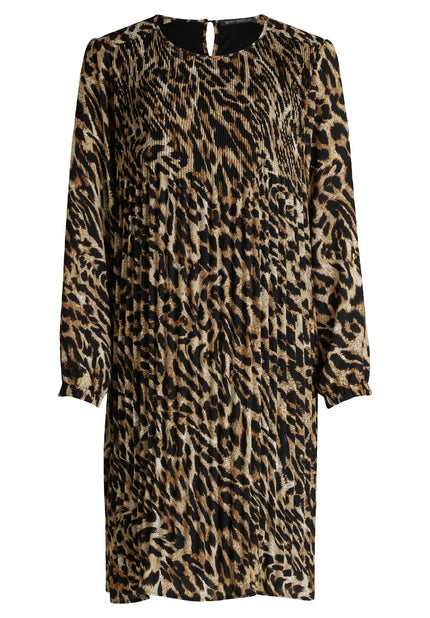 Plisseekleid - Animalprint