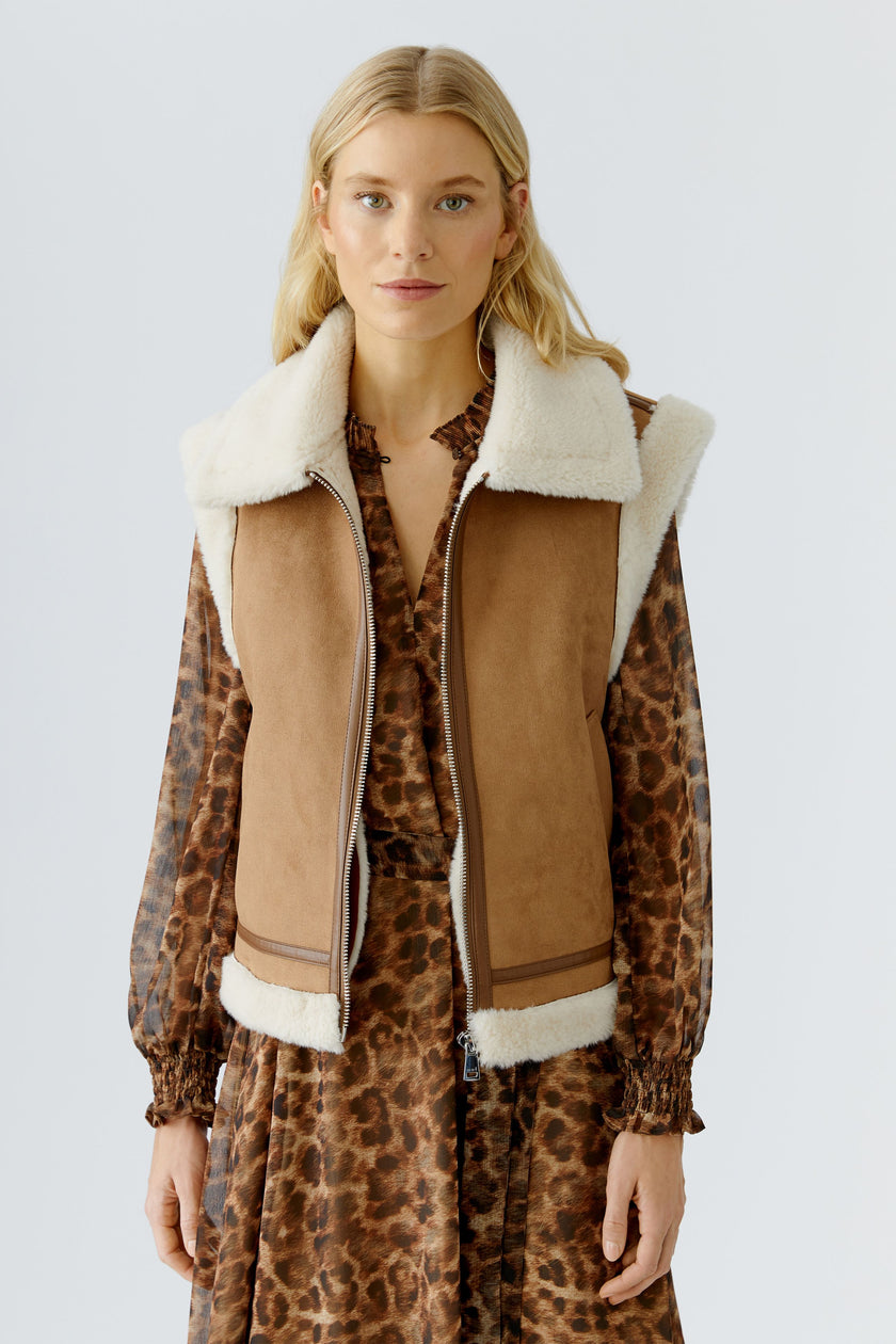 Weste - Wildlederoptik