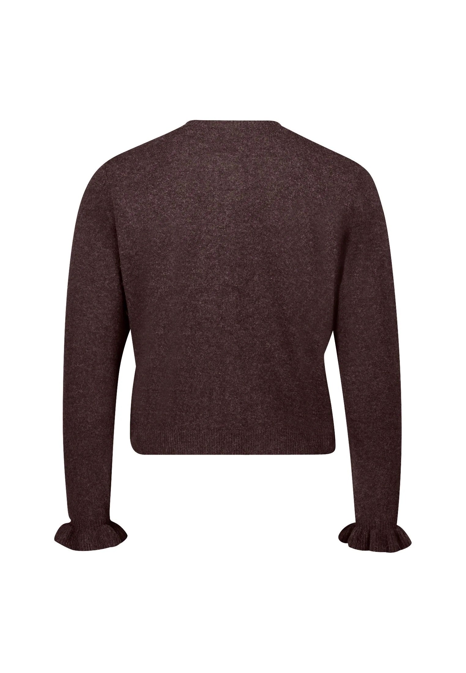 Strickjacke - Rüschen