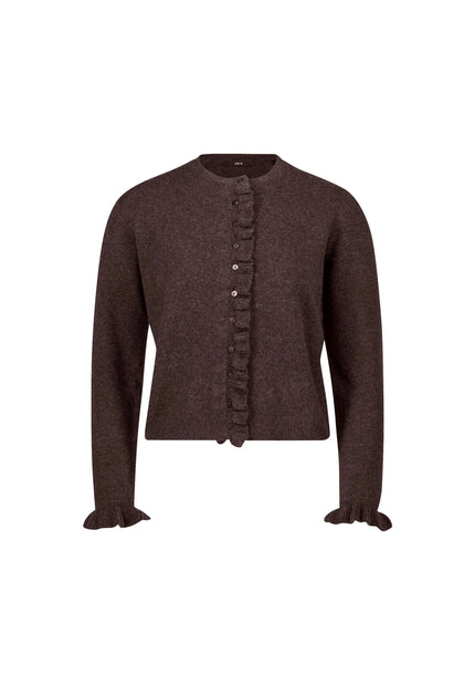 Strickjacke - Rüschen