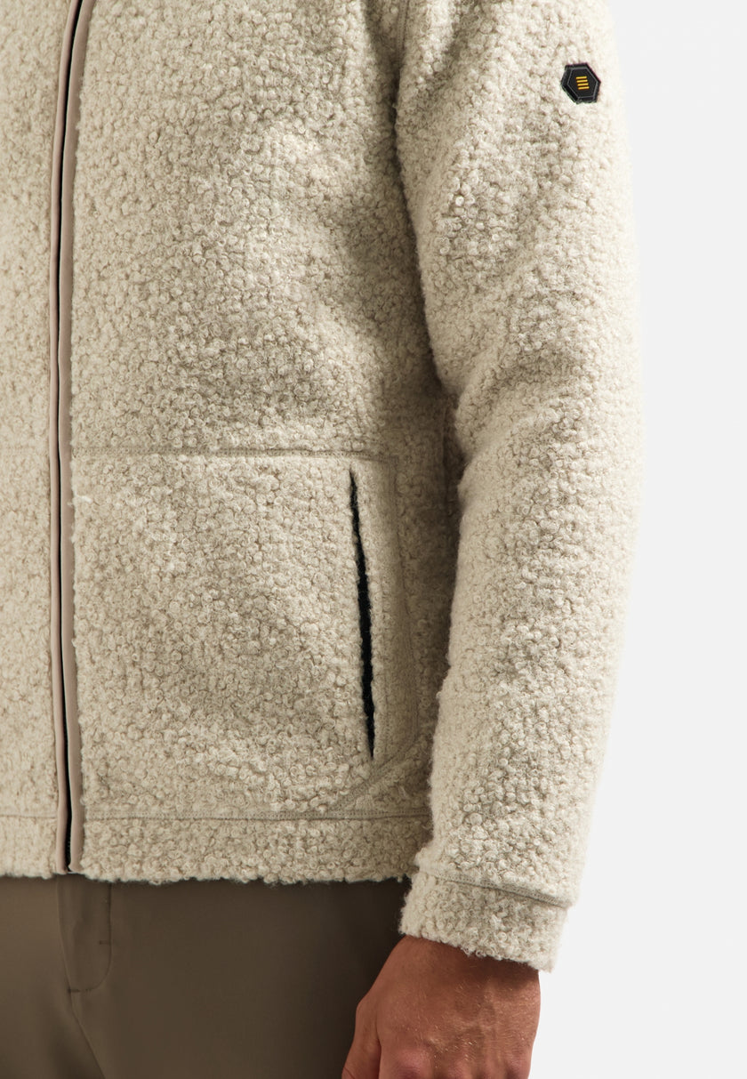 Sweatjacke - Teddyplüsch