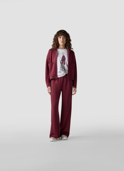 Sweatjacke - Bordeaux Glow