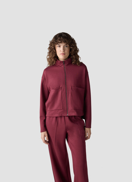 Sweatjacke - Bordeaux Glow