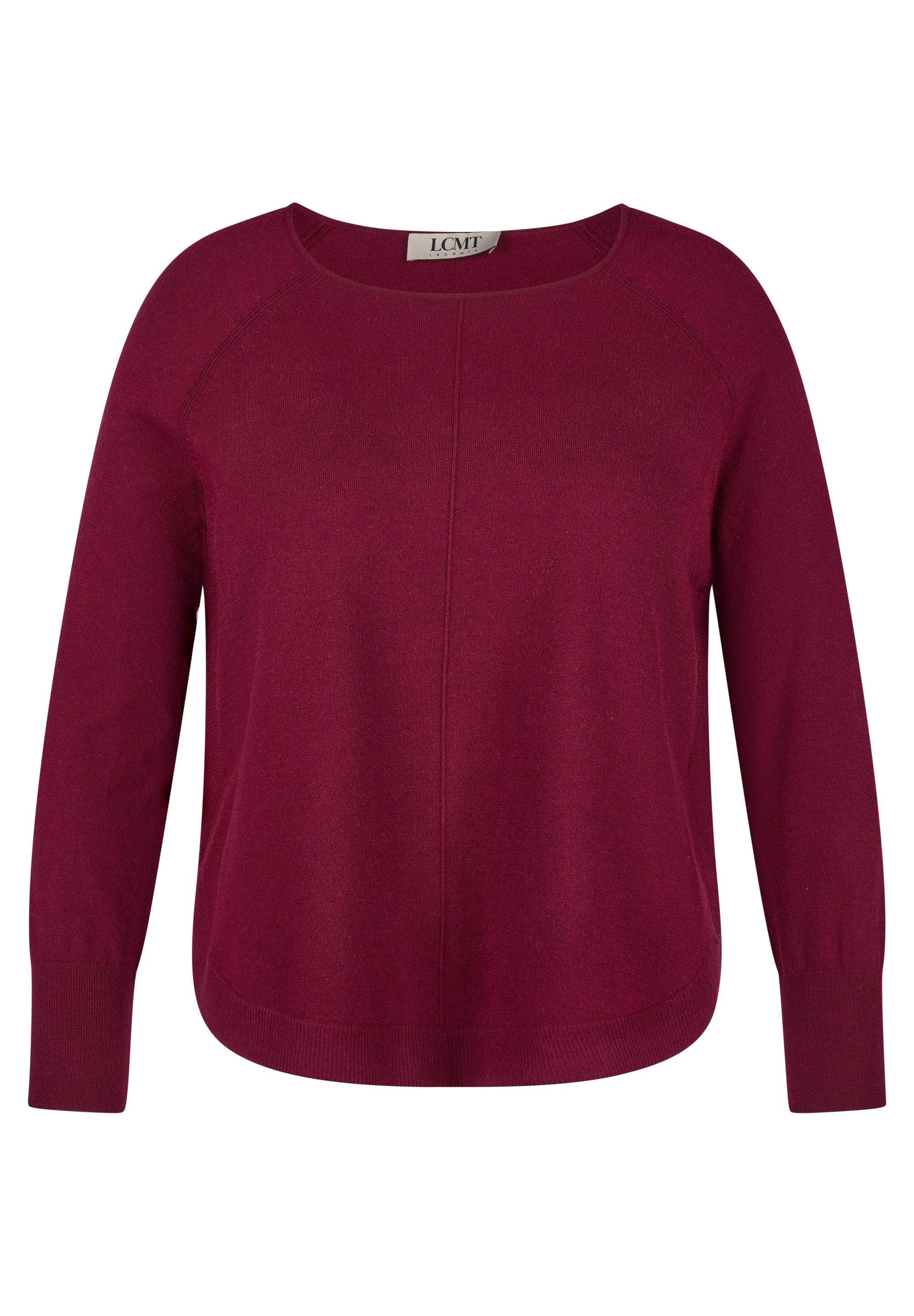 Feinstrickpullover - Bordeaux Glow