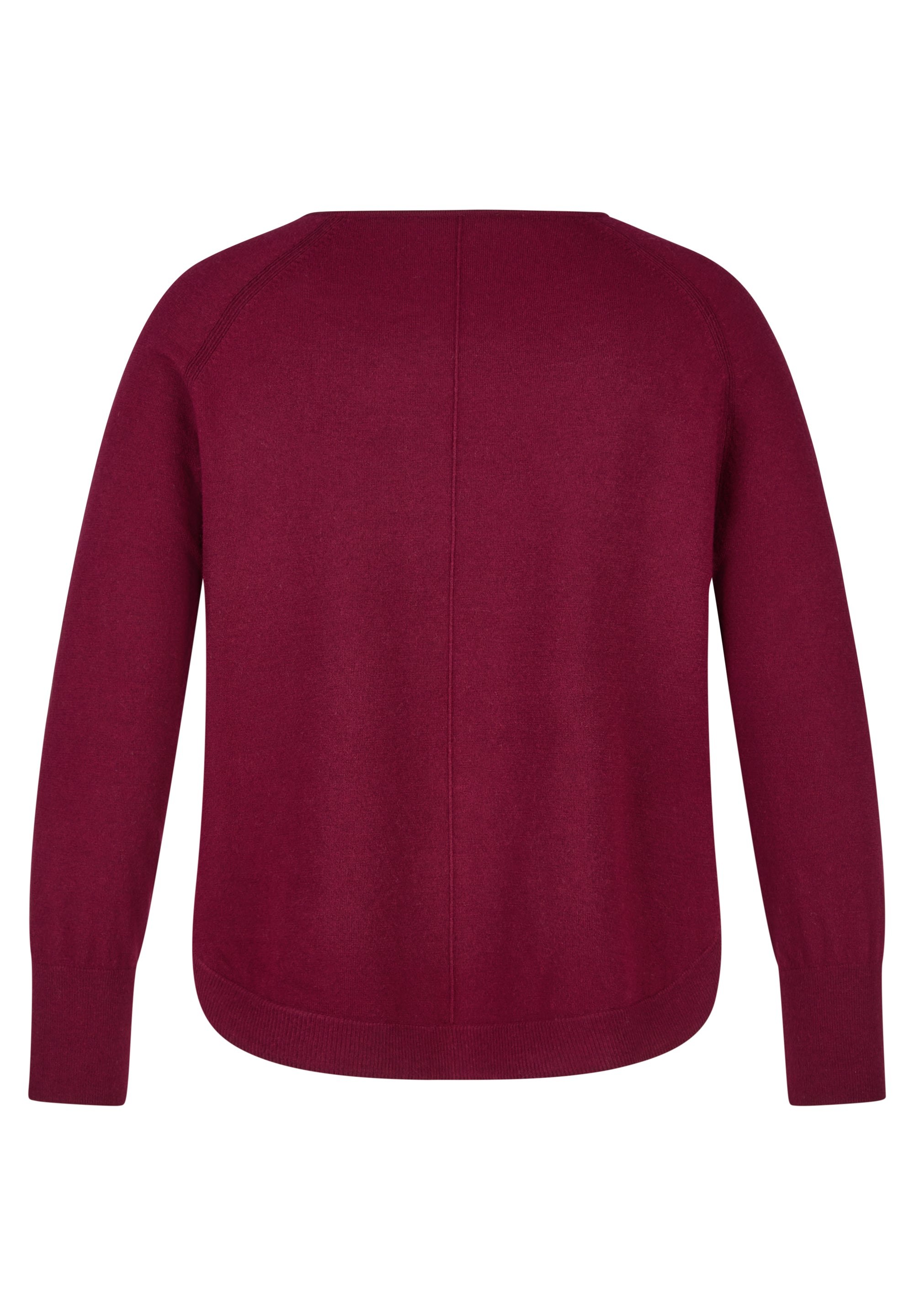 Feinstrickpullover - Bordeaux Glow