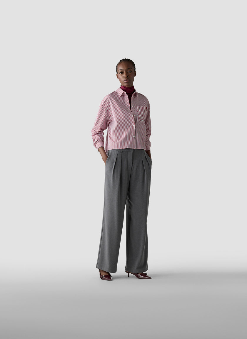 Hemdbluse - Bordeaux Glow