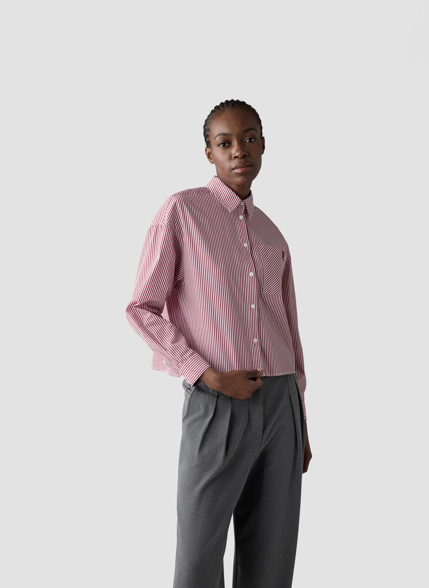 Hemdbluse - Bordeaux Glow