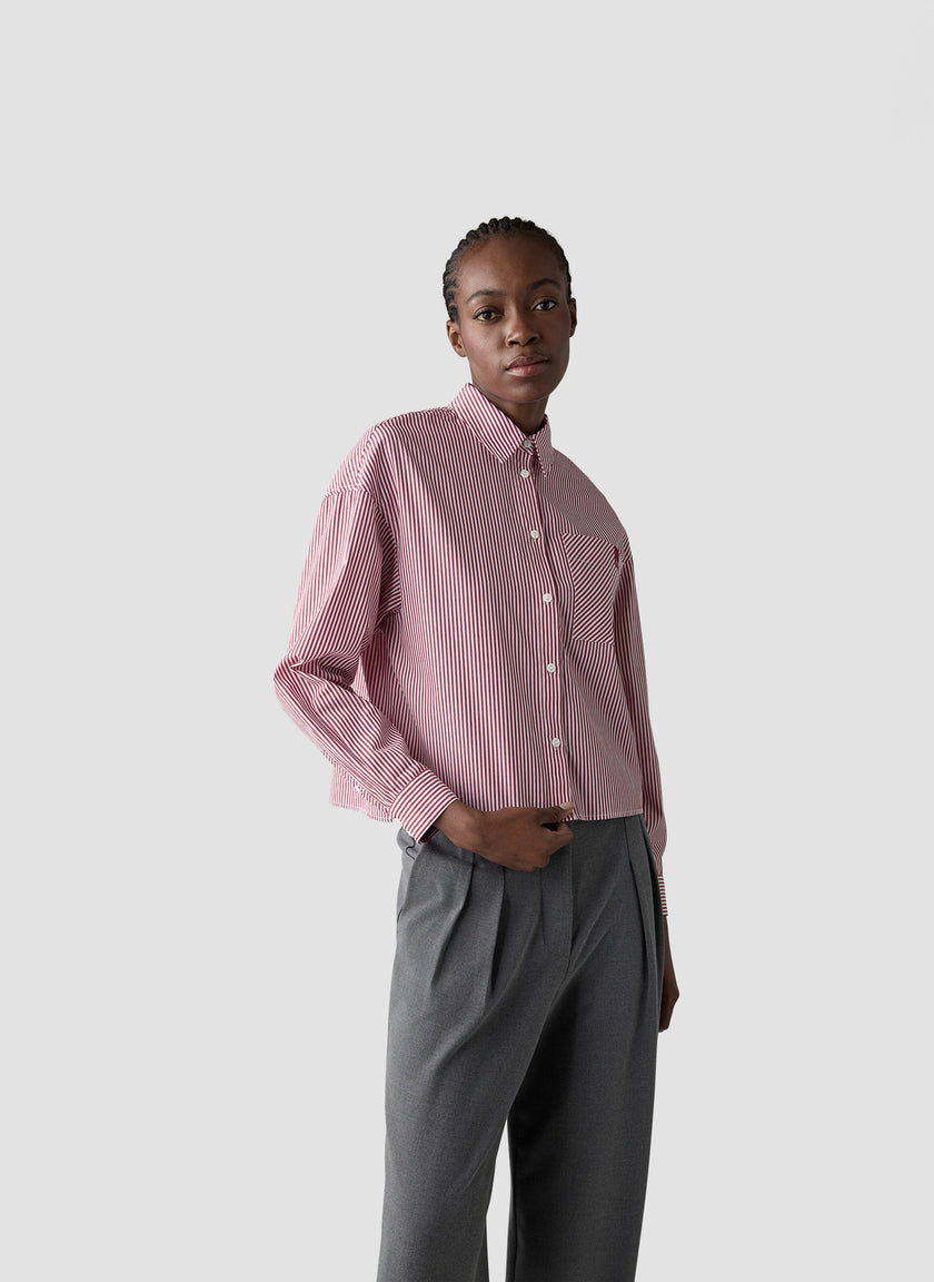 Hemdbluse - Bordeaux Glow