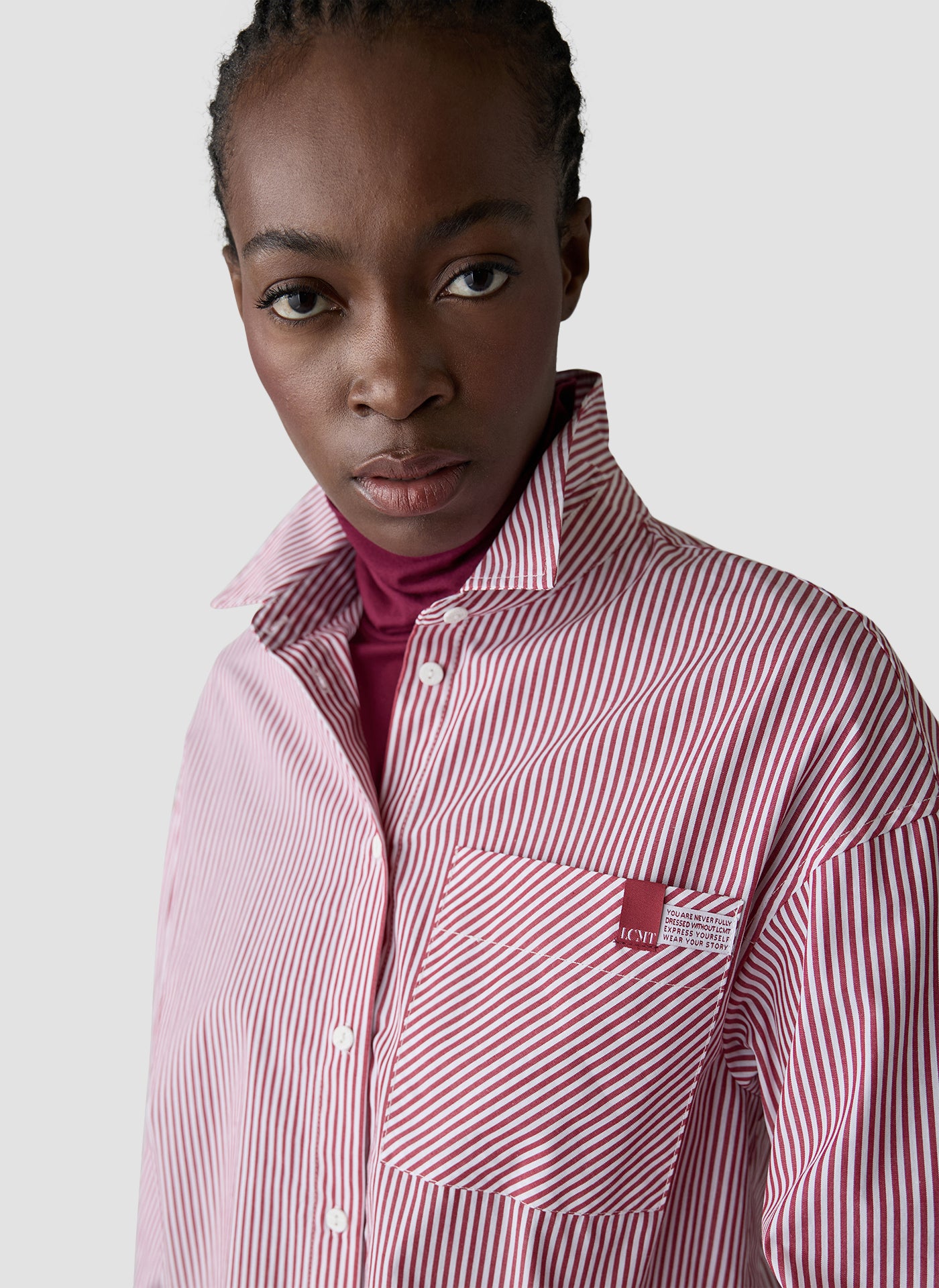 Hemdbluse - Bordeaux Glow