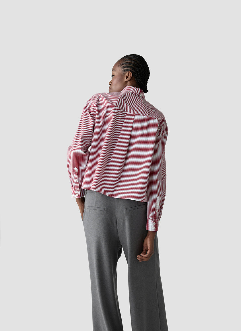 Hemdbluse - Bordeaux Glow