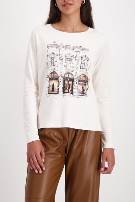 Langarmshirt - Strassbesatz