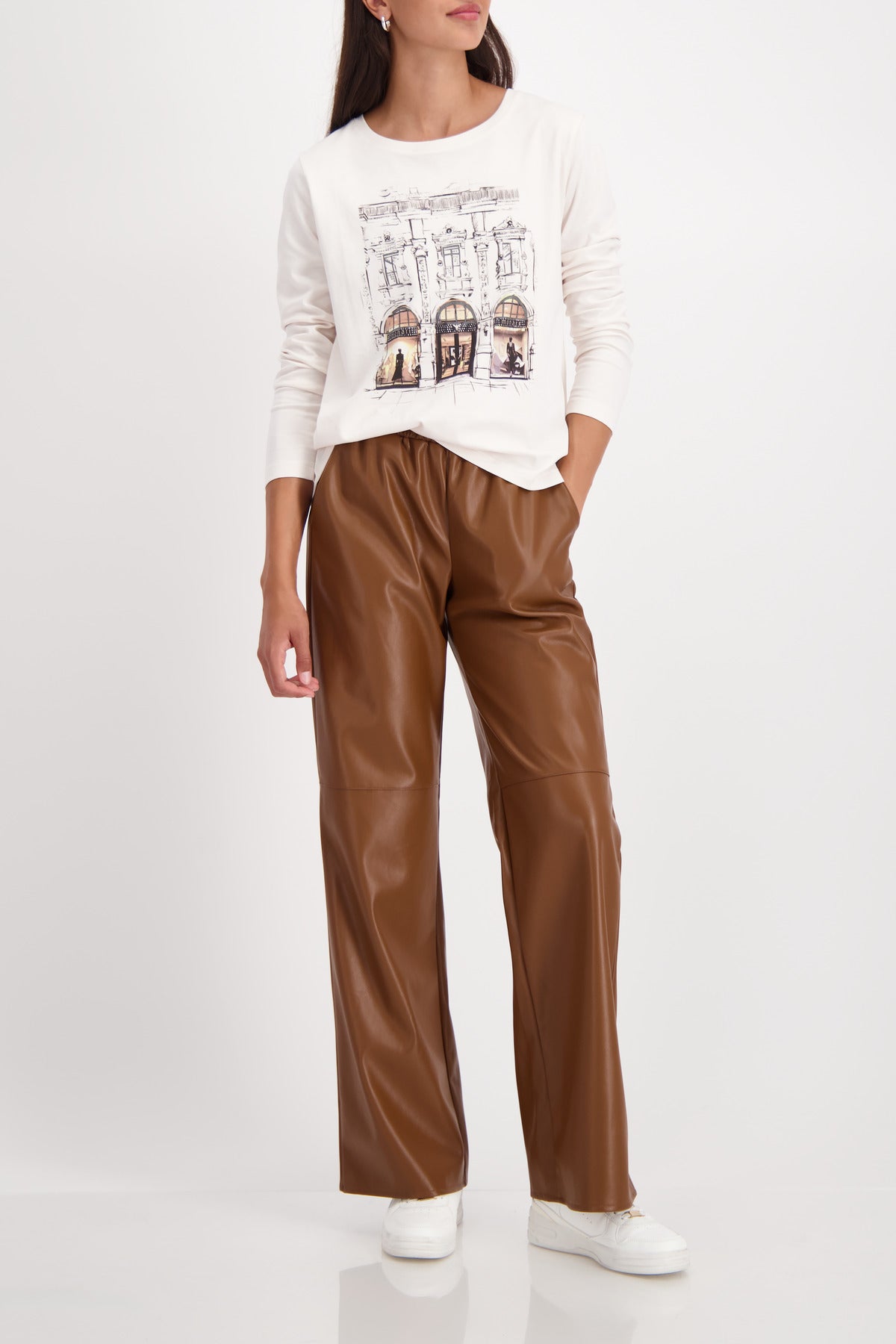 Langarmshirt - Strassbesatz